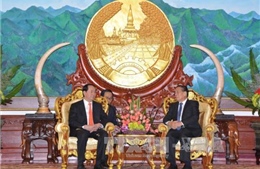 Lãnh đạo Lào tiếp Đoàn đại biểu cấp cao Bộ Công an Việt Nam 